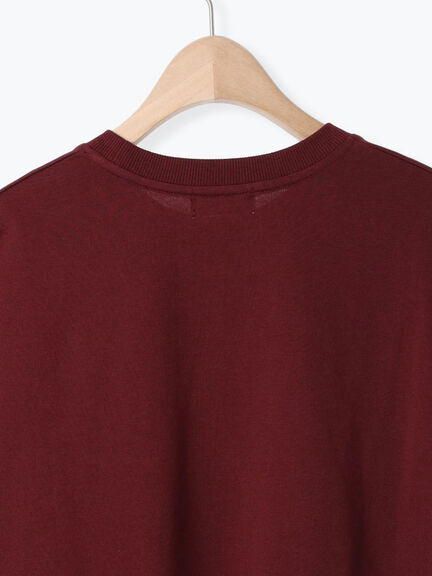 袖布帛インレイロゴプルオーバー(オフホワイト/チャコールグレー/ブラック/ボルドー/ブルー)|SM2(エスエムツー)通販