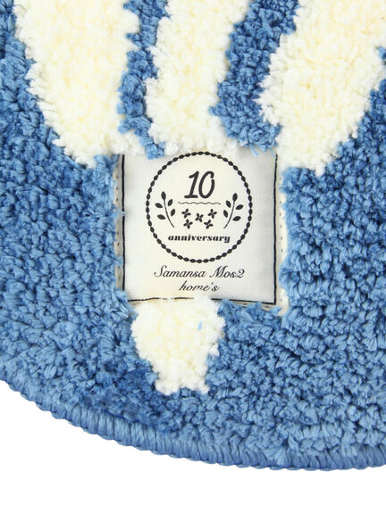 おうちとお花のラグマット(大)(ベージュ/ブルー)|Samansa Mos2 home's(サマンサモスモスホームズ)通販