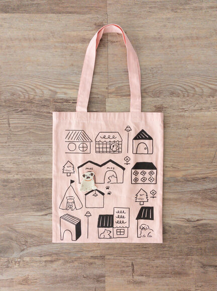 【yukino×SamansaMos2home’s】ブローチ付バッグ(ピンク/グリーン)|Samansa Mos2 home's(サマンサモスモスホームズ)通販