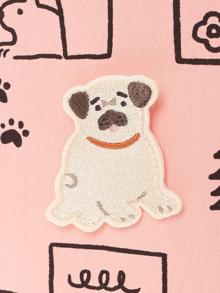 【yukino×SamansaMos2home’s】ブローチ付バッグ(ピンク/グリーン)|Samansa Mos2 home's(サマンサモスモスホームズ)通販