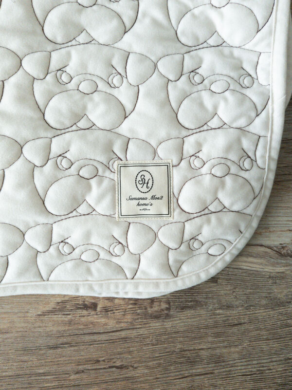 【yukino×SamansaMos2home’s】キルトブランケット(ベージュ/マスタード)|Samansa Mos2 home's(サマンサモスモスホームズ)通販