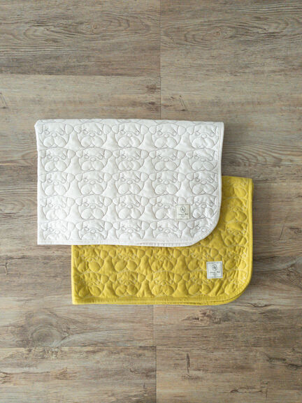 【yukino×SamansaMos2home’s】キルトブランケット(ベージュ/マスタード)|Samansa Mos2 home's(サマンサモスモスホームズ)通販