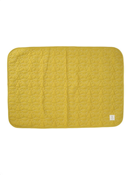 【yukino×SamansaMos2home’s】キルトブランケット(ベージュ/マスタード)|Samansa Mos2 home's(サマンサモスモスホームズ)通販