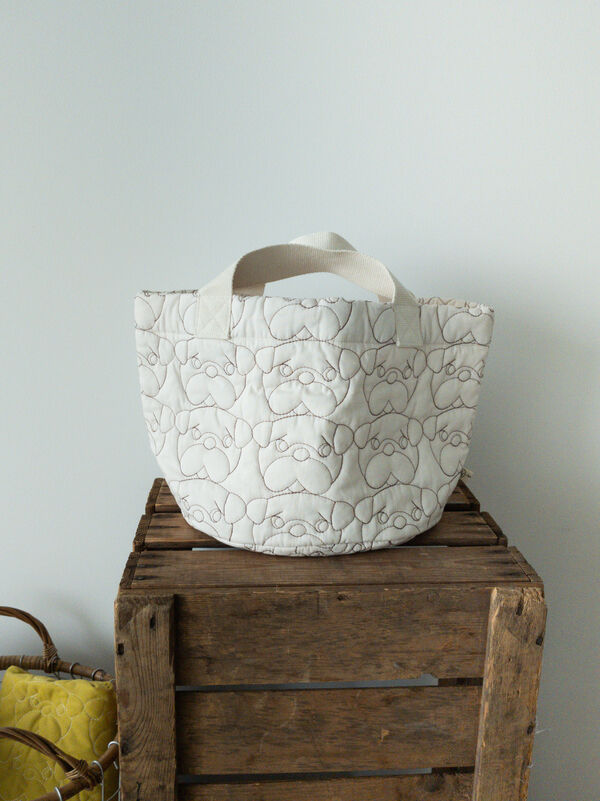 【yukino×SamansaMos2home’s】キルトバッグ(ベージュ)|Samansa Mos2 home's(サマンサモスモスホームズ)通販