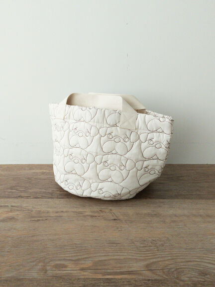 【yukino×SamansaMos2home’s】キルトバッグ(ベージュ/マスタード)|Samansa Mos2 home's(サマンサモスモスホームズ)通販