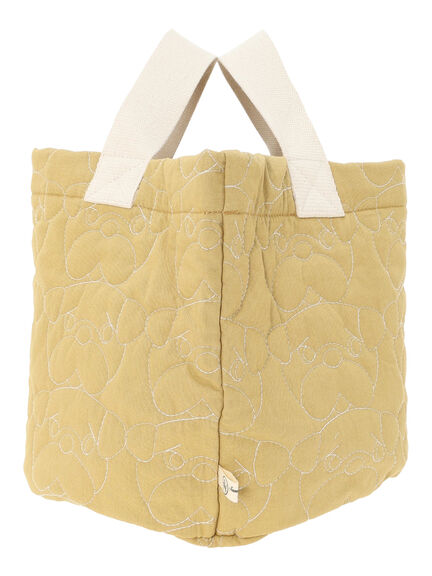 【yukino×SamansaMos2home’s】キルトバッグ(ベージュ/マスタード)|Samansa Mos2 home's(サマンサモスモスホームズ)通販