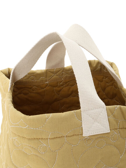 【yukino×SamansaMos2home’s】キルトバッグ(ベージュ/マスタード)|Samansa Mos2 home's(サマンサモスモスホームズ)通販