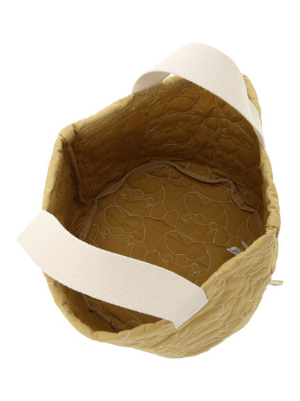 【yukino×SamansaMos2home’s】キルトバッグ(ベージュ/マスタード)|Samansa Mos2 home's(サマンサモスモスホームズ)通販