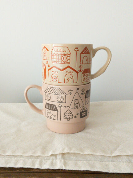 【yukino×SamansaMos2home’s】マグカップ(ピンク/ベージュ)|Samansa Mos2 home's(サマンサモスモスホームズ)通販