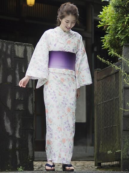 Samansa Mos2 (サマンサモスモス) 花柄浴衣
