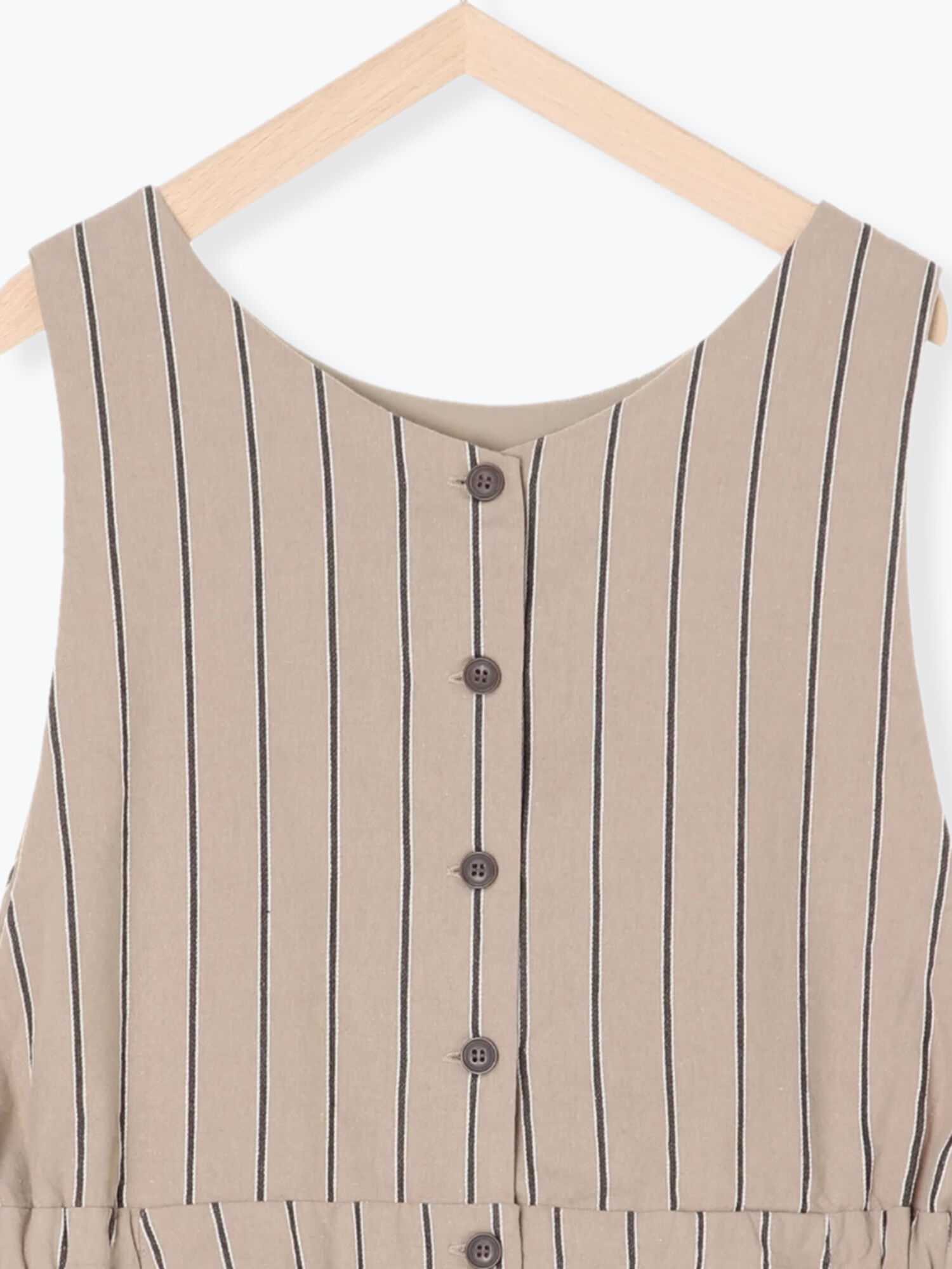 期間限定 サイドリボン前後着ストライプジャンスカ チャコールグレー ベージュ キナリ ワンピース Sm2 サマンサ モスモス 公式通販