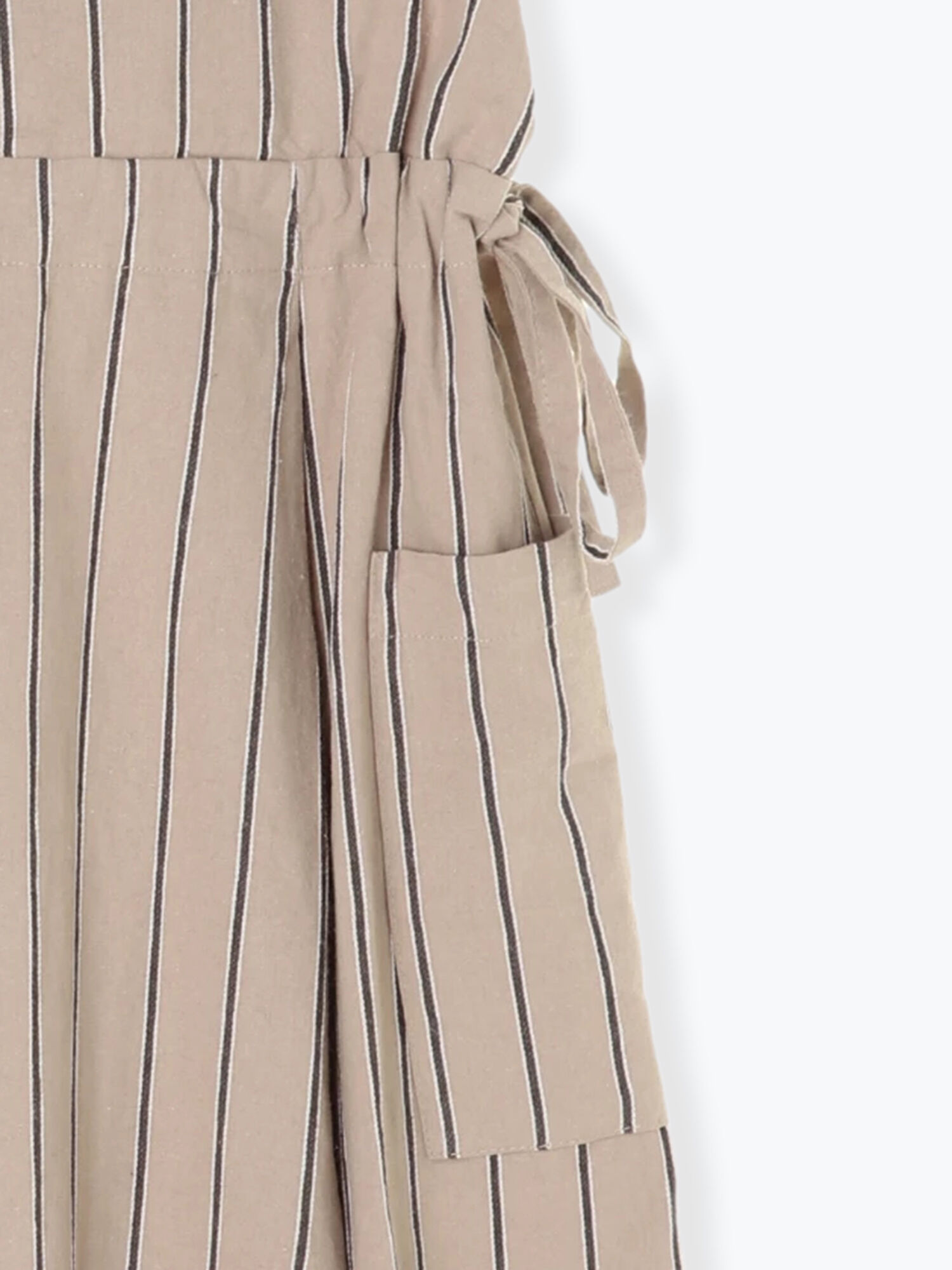 期間限定 サイドリボン前後着ストライプジャンスカ チャコールグレー ベージュ キナリ ワンピース Sm2 サマンサ モスモス 公式通販