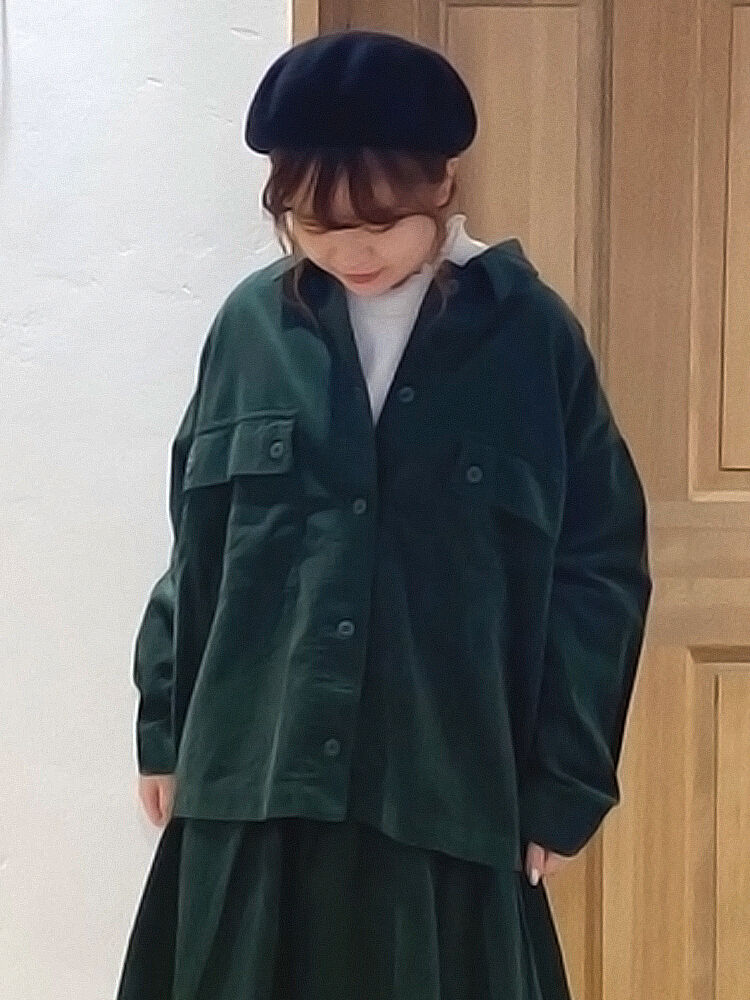 セール コーデュロイジャケット セットアップ可能商品 ベージュ キャメル グリーン パープル アウター Sm2 サマンサ モスモス 公式通販