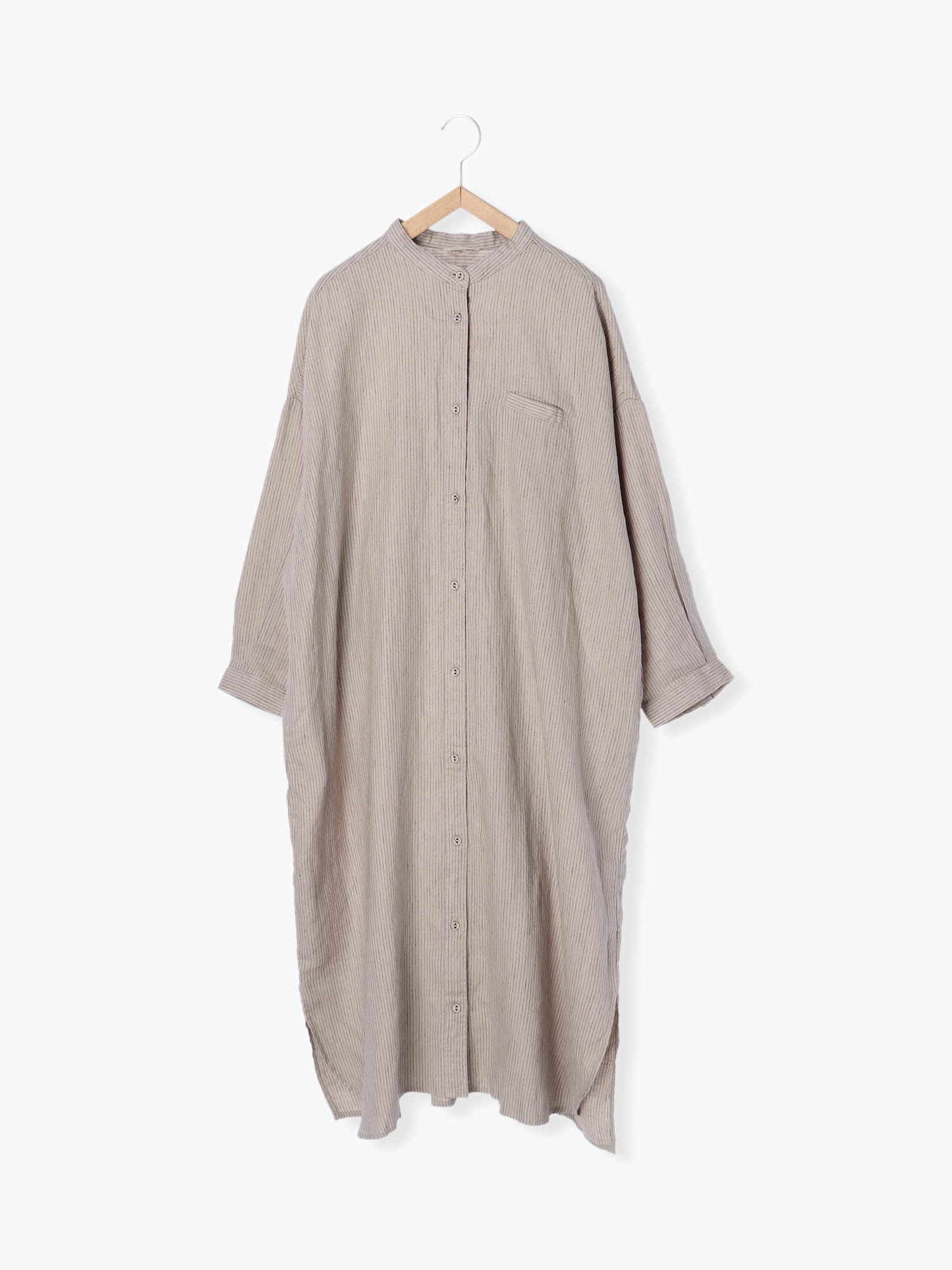 セール リネンバンドカラー前開きワンピース オフホワイト ブラック ベージュ モカ ミント ブルー ワンピース Sm2 サマンサ モスモス 公式通販