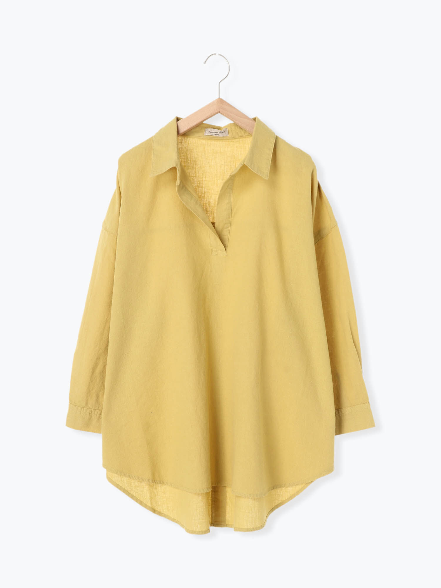 セール 後ろ開きスキッパーチュニック オフホワイト ブラック ピンク イエロー サックスブルー ブルー トップス Sm2 サマンサ モスモス 公式通販