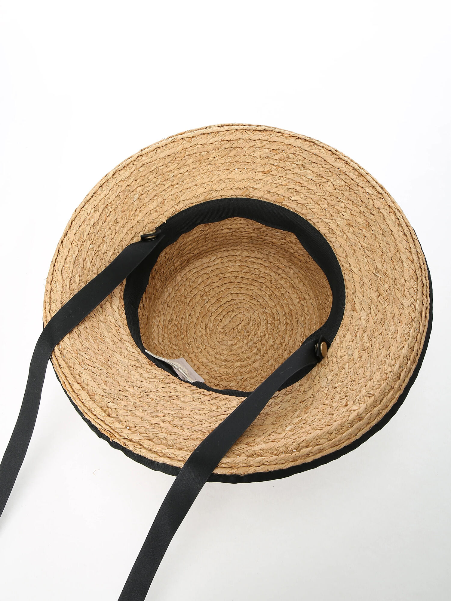 リボンテープ付カンカン帽 ブラック モカ アクセサリー ハット 帽子 Sm2 サマンサ モスモス 公式通販