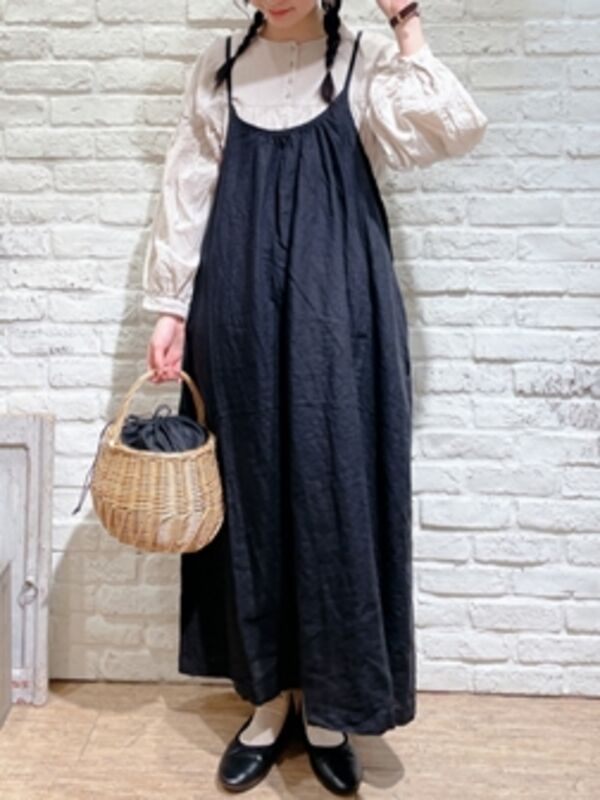 セール Slowlinen キャミワンピース チャコールグレー ブラック レッド ブルー ワンピース Sm2 サマンサ モスモス 公式通販