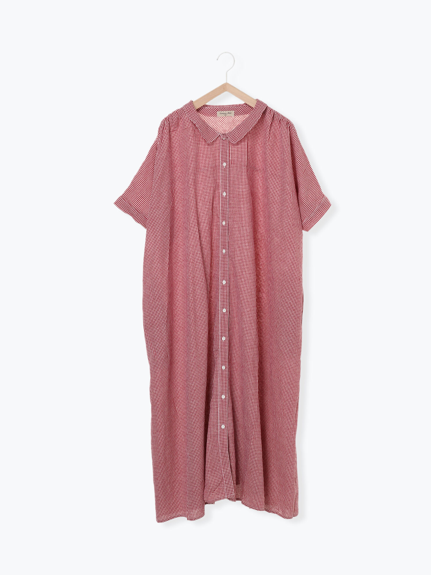 セール ギンガムチェックシャツワンピ ブラック レッド ネイビー ワンピース Sm2 サマンサ モスモス 公式通販