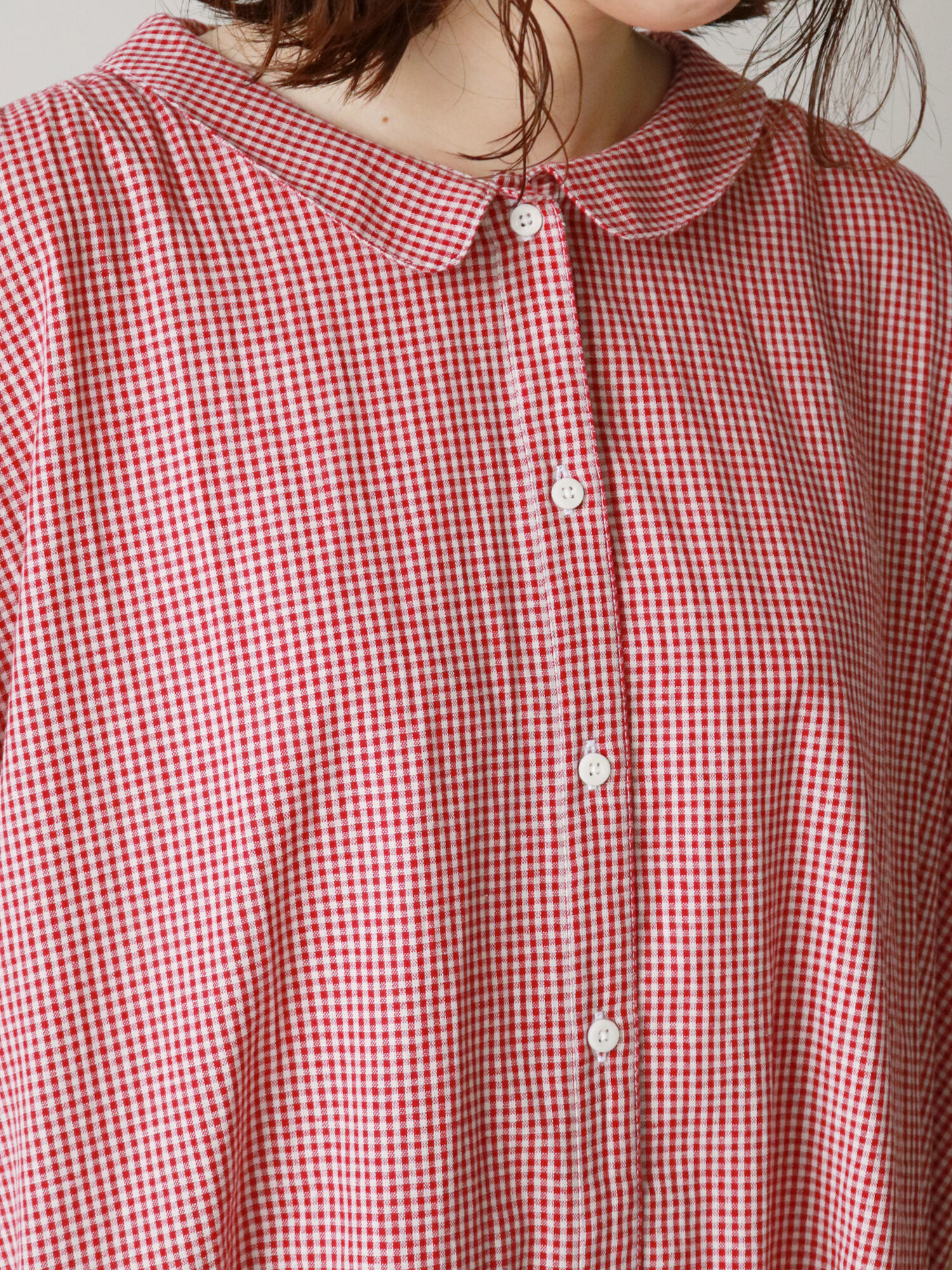 セール ギンガムチェックシャツワンピ ブラック レッド ネイビー ワンピース Sm2 サマンサ モスモス 公式通販