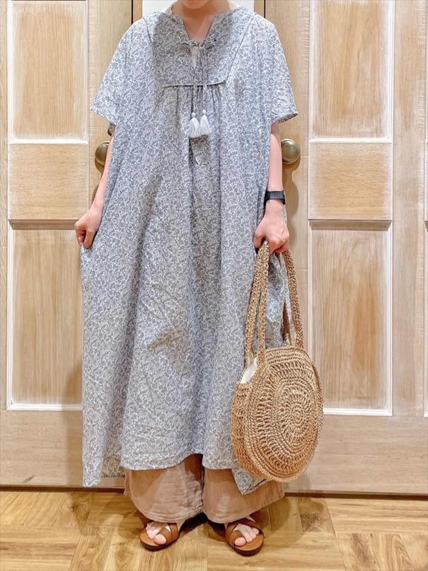 セール 柄アソートフレンチスリーブワンピース ブラック レッド モカ イエロー グリーン パープル ワンピース Sm2 サマンサ モスモス 公式通販