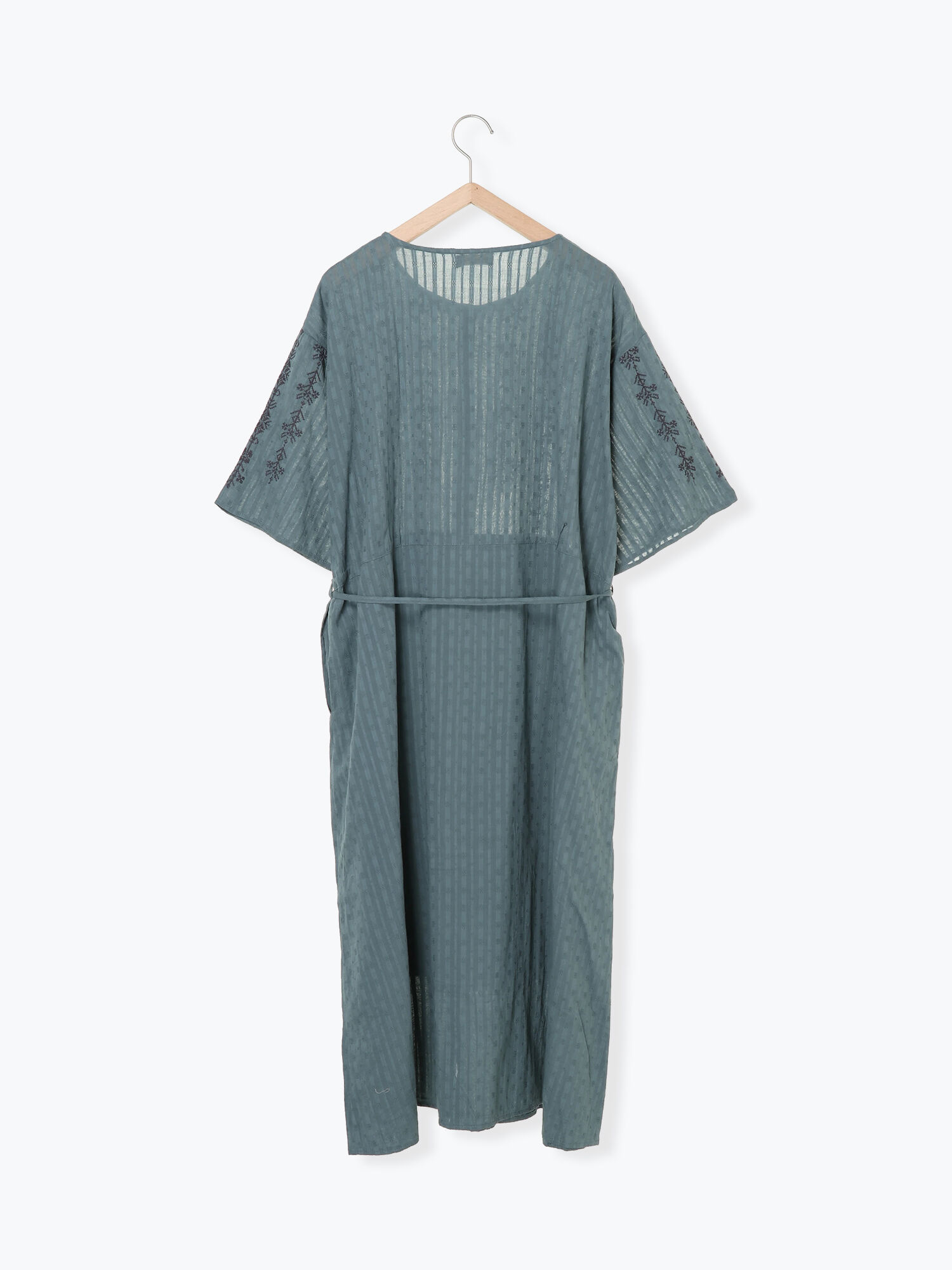 セール ドビー胸元刺繍ワンピース ブラック ベージュ グリーン ワンピース Sm2 サマンサ モスモス 公式通販