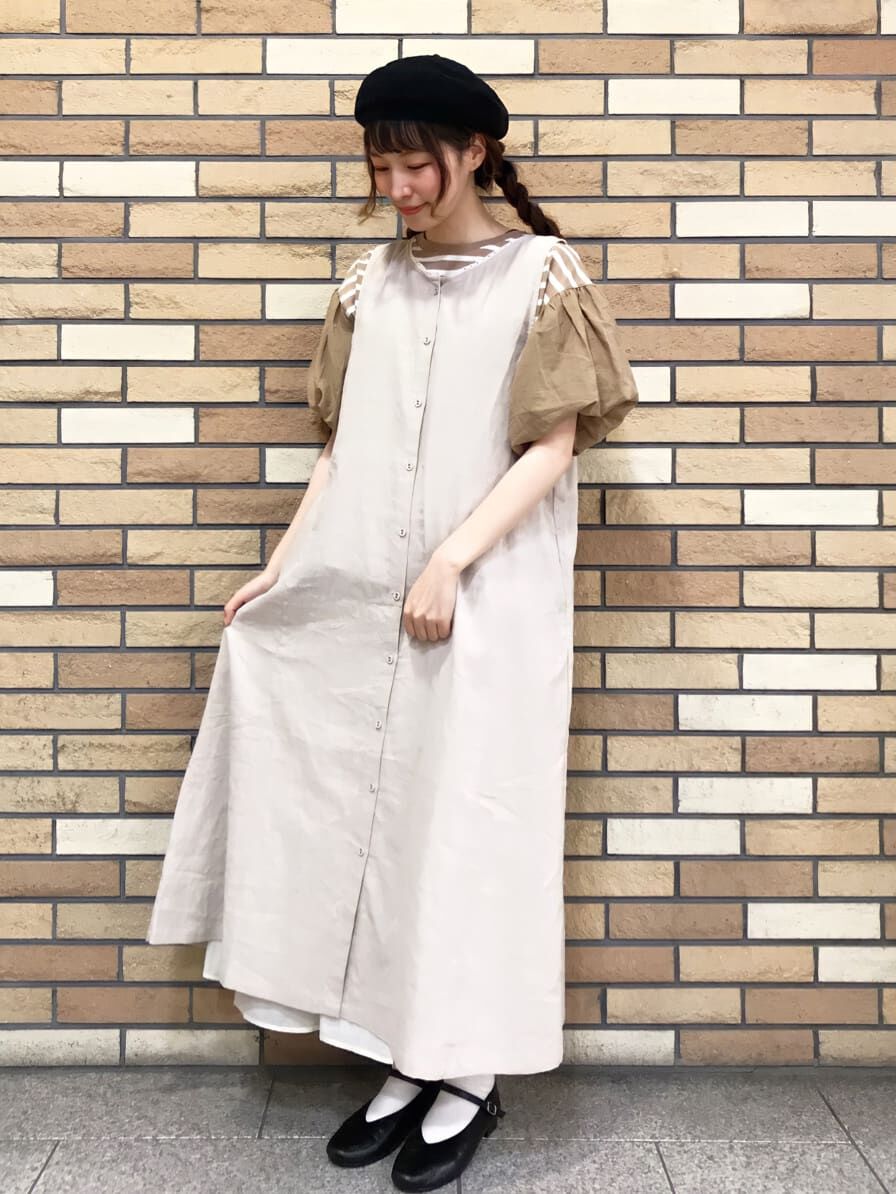 セール 前後着ノースリーブワンピース ブラック ベージュ モカ グリーン ラベンダー ワンピース Sm2 サマンサ モスモス 公式通販