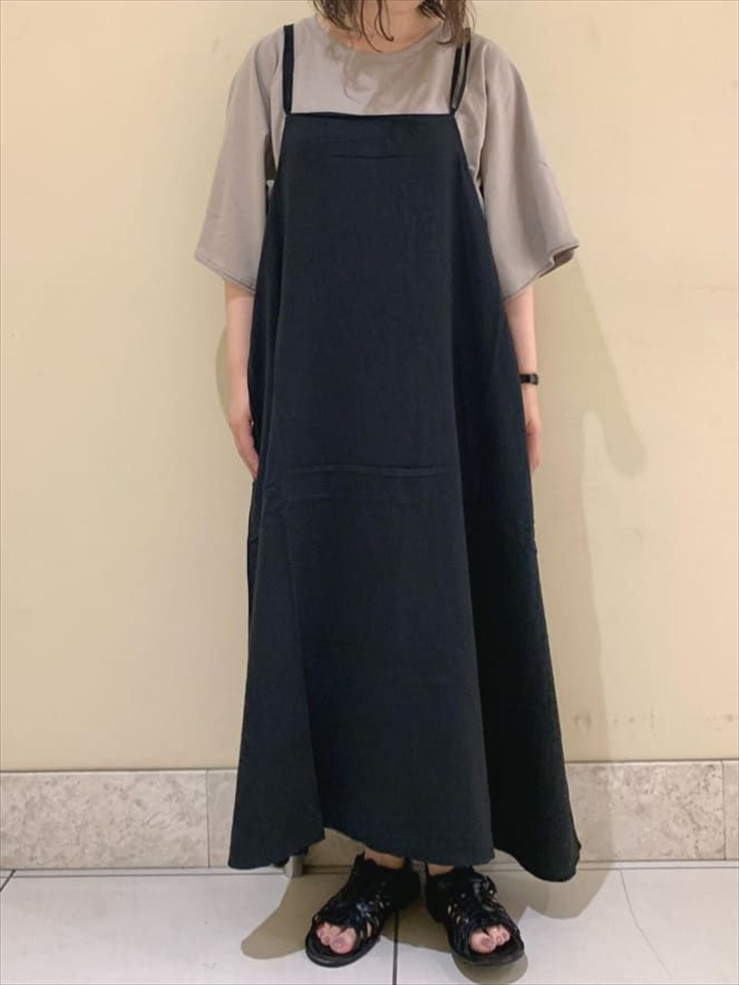 セール リボンキャミワンピース ブラック ベージュ モカ ワンピース Sm2 サマンサ モスモス 公式通販