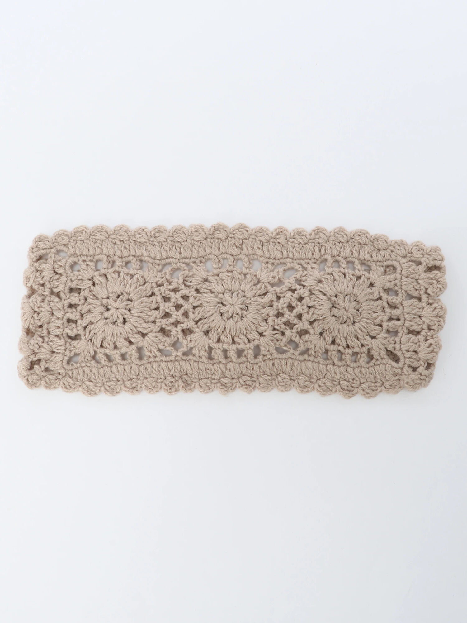 かぎ編みニットヘアバンド ベージュ ブラウン アクセサリー Sm2 サマンサ モスモス 公式通販