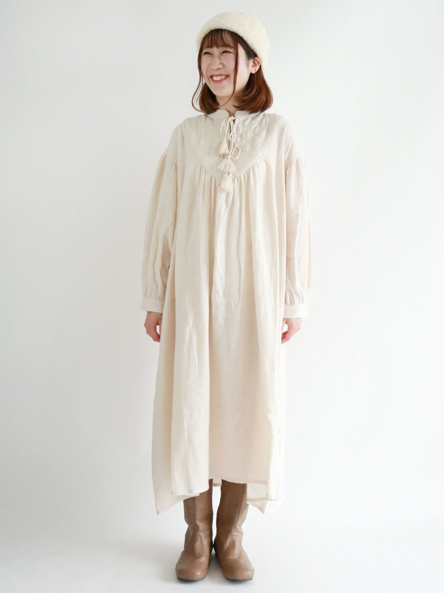 新版 サマンサモスモス 胸元キルトワンピース ワンピース Www Joi Salon Com