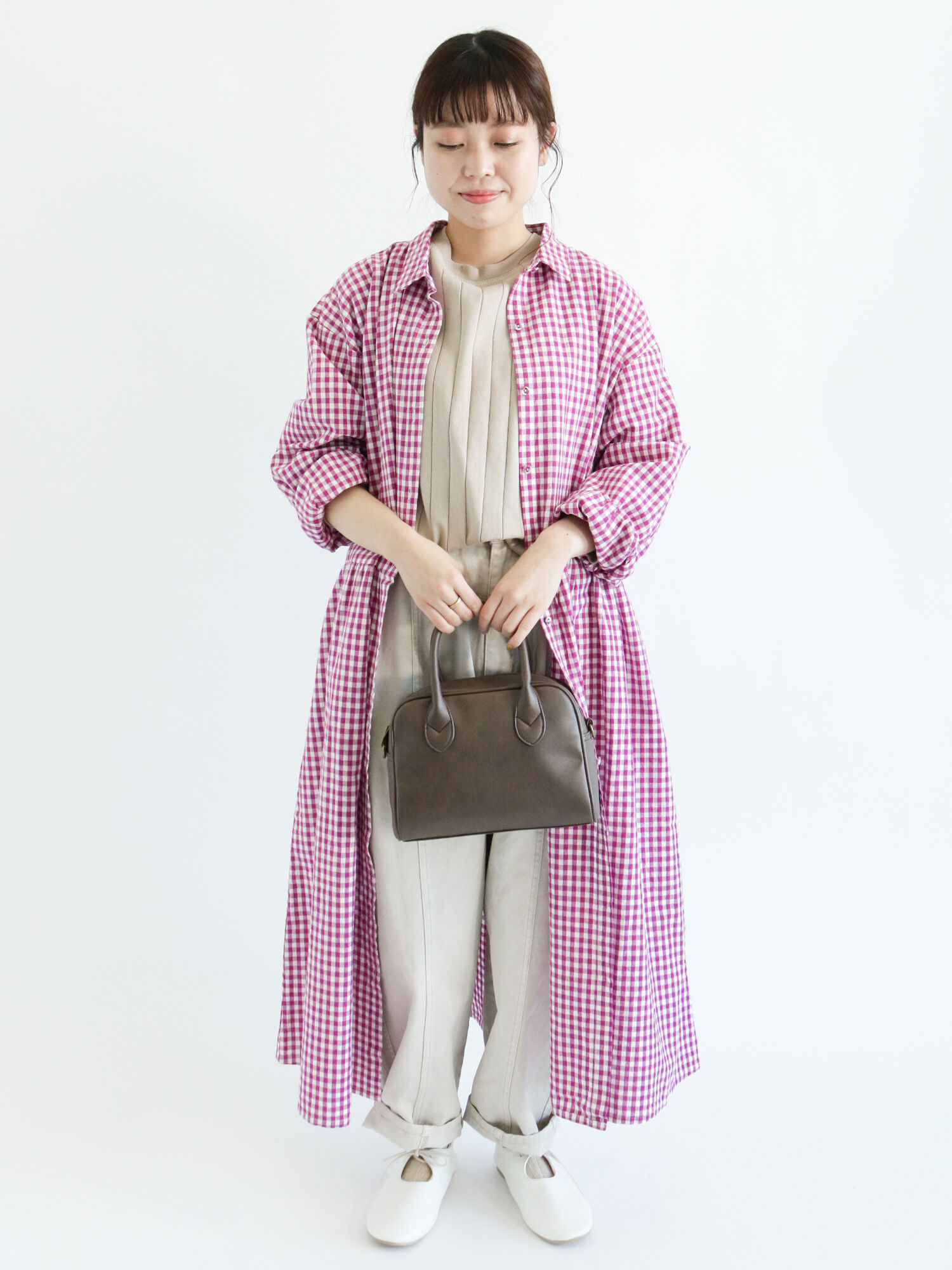 セール 柄アソートシャツワンピース グレー ブラック ピンク ブルー ワンピース Sm2 サマンサ モスモス 公式通販