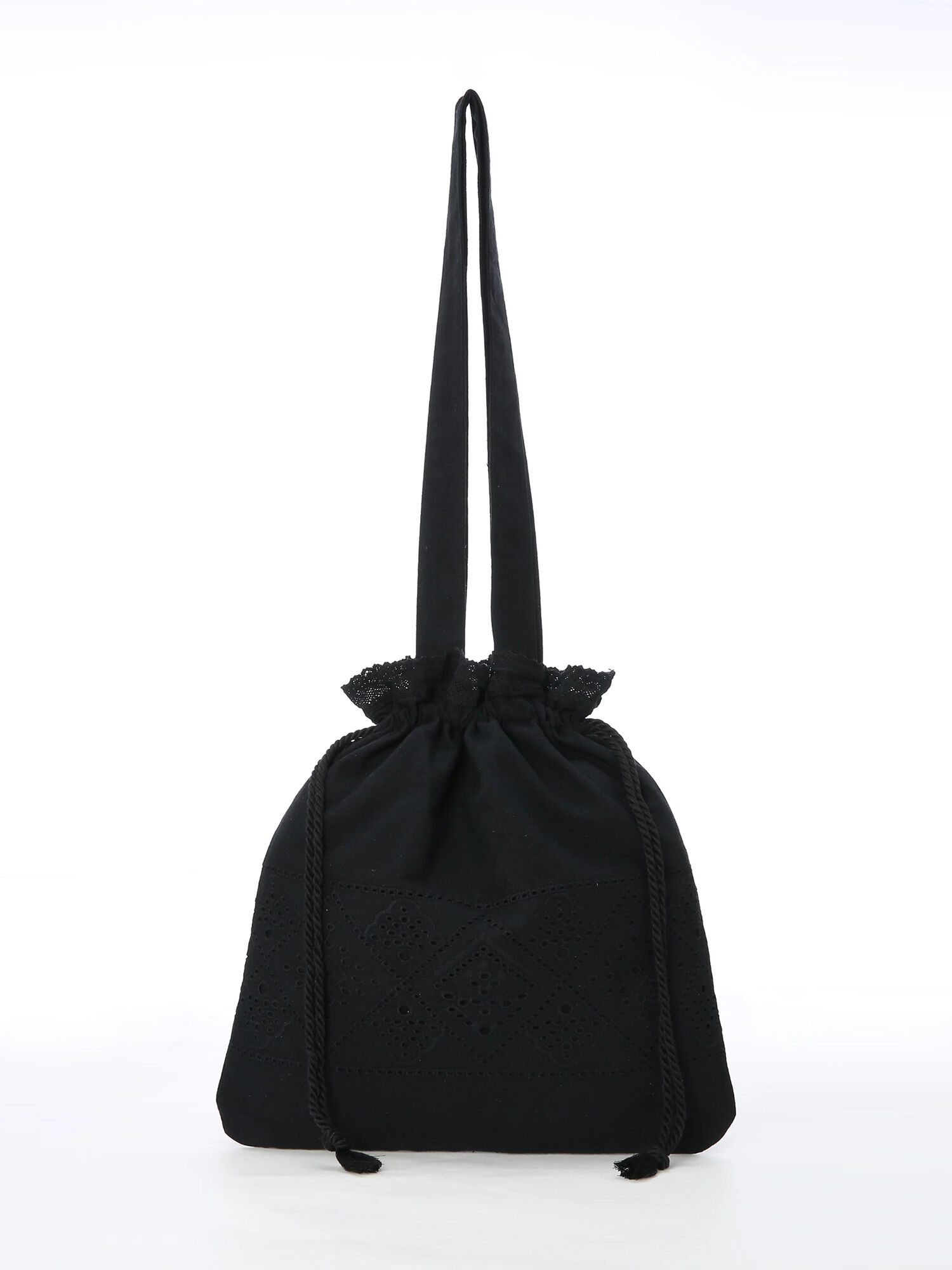 セール】 カットワーク刺繍巾着バッグ（オフホワイト/グレー/ブラック/バッグ/バッグ・ポーチ）| SM2（サマンサ モスモス）公式通販