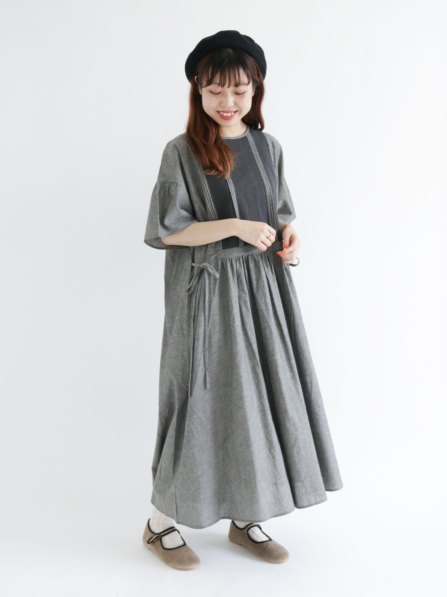 セール フレアスリーブレースワンピース オフホワイト チャコールグレー グリーン キナリ ワンピース ワンピース Sm2 サマンサ モスモス 公式通販