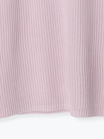 【マシンウォッシャブル】フリルリブタートルネックニット（オフホワイト/チャコールグレー/ブルー/パープル）｜Samansa Mos2（サマンサ モスモス）通販