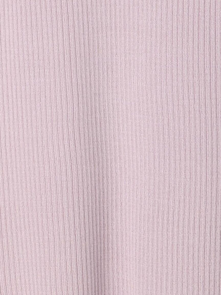 【マシンウォッシャブル】フリルリブタートルネックニット（オフホワイト/チャコールグレー/ブルー/パープル）｜Samansa Mos2（サマンサ モスモス）通販