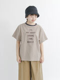 フロッキープリントボーダーTシャツ（ベージュ）｜Samansa Mos2（サマンサ モスモス）通販