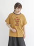フロッキープリントボーダーTシャツ（マスタード）｜Samansa Mos2（サマンサ モスモス）通販