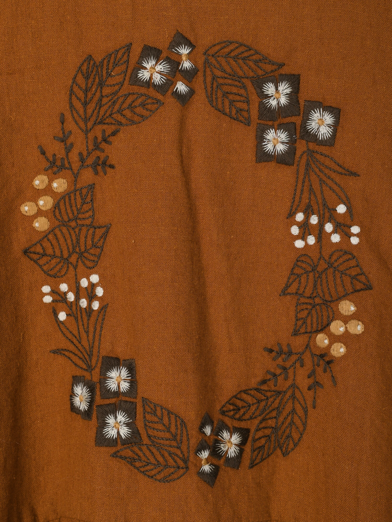 期間限定 マカベアリス Samansamos2 刺繍ワンピース チャコールグレー ベージュ オレンジ ワンピース ワンピース Sm2 サマンサ モスモス 公式通販