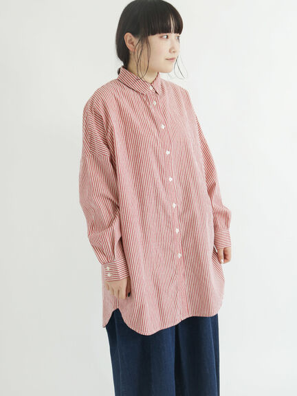 ストライプルーズシャツ（ピンク）｜Samansa Mos2（サマンサ モスモス）通販