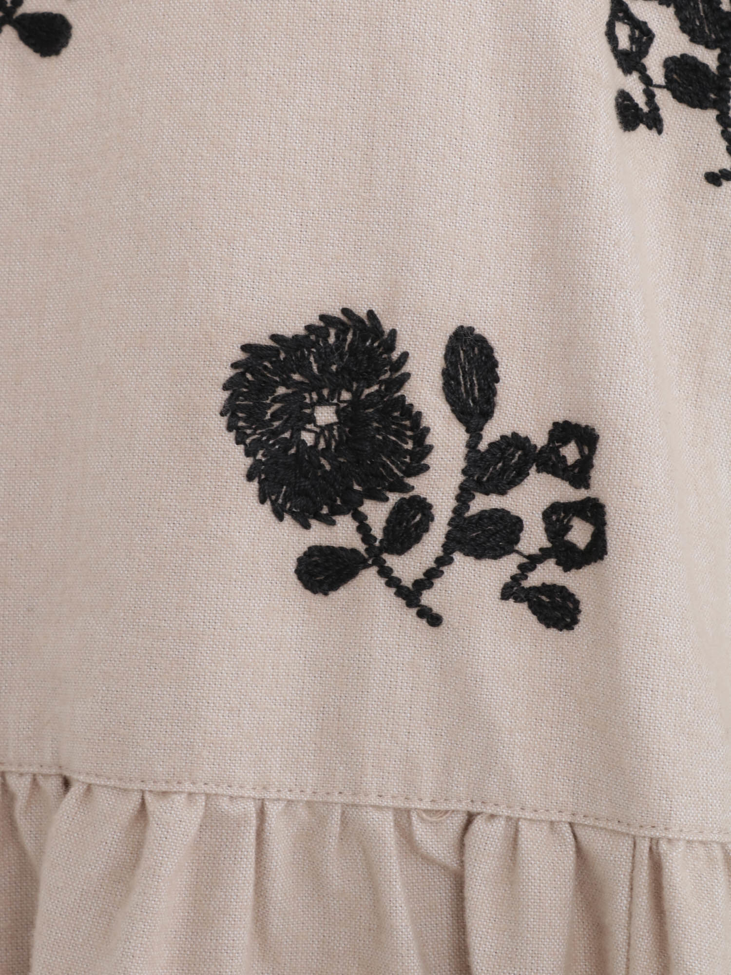 セール】 【ETHICAL CRAFTS】リサイクルコットン刺繍ワンピース 