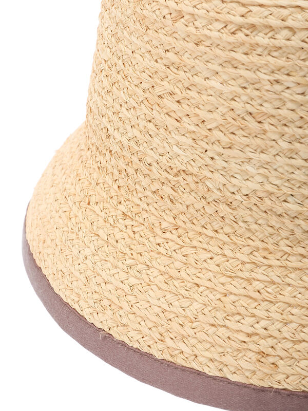 激安挑戦中ストラップ付プリーツハット Samansa Mos2 サマンサモスモス 帽子 ハット ホワイト ベージュ[Rakuten Fashion]  帽子