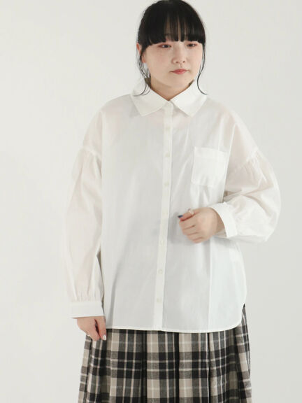 柄アソート大きめ襟シャツ（オフホワイト）｜Samansa Mos2（サマンサ モスモス）通販