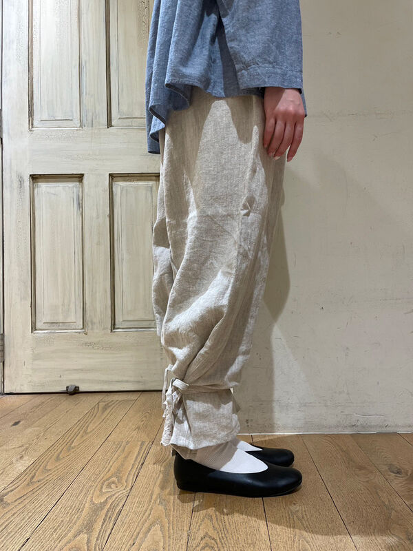 裾リボンパンツ(立川限定)（ホワイト/ブラック/キナリ/ボトムス/パンツ 