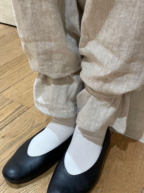 裾リボンパンツ(立川限定)（ホワイト/ブラック/キナリ/ボトムス/パンツ 