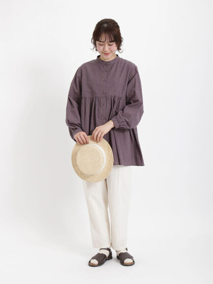 【リンネル5月号掲載アイテム】【UVカット】毎日履きたい楽ちんパンツ（オフホワイト/ブラック/ベージュ/キナリ）｜Samansa Mos2（サマンサ モスモス）通販