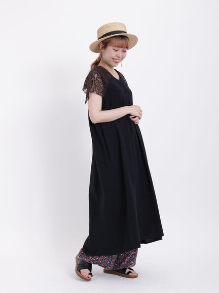 【Lace collection】復刻パーツレースワンピース（ブラック/ベージュ）｜Samansa Mos2（サマンサ モスモス）通販
