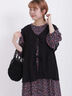 【Lace collection】レース+ドビーノースリブラウス（ブラック）｜Samansa Mos2（サマンサ モスモス）通販