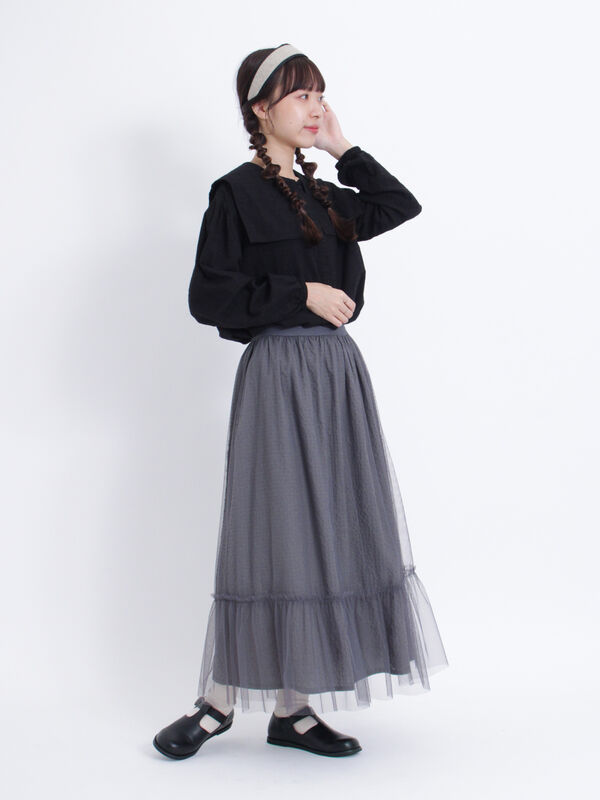 サマンサモスモス【kazumi×SM2コラボ】刺繍レース3WAYスカート