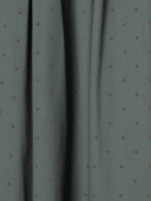 セール】 フラワー柄フロッキープリントスカート（ブラック/グリーン