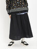 綿麻切替ギャザースカート（オフホワイト/チャコールグレー/ブラック/ベージュ）｜Samansa Mos2（サマンサ モスモス）通販