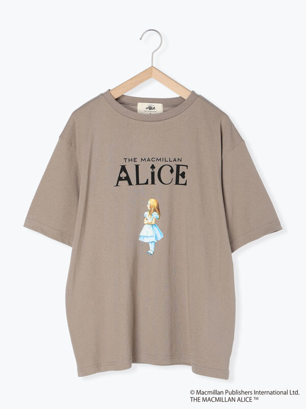 Alice×SamansaMos2】アリスプリントTシャツ（オフホワイト/ベージュ ...